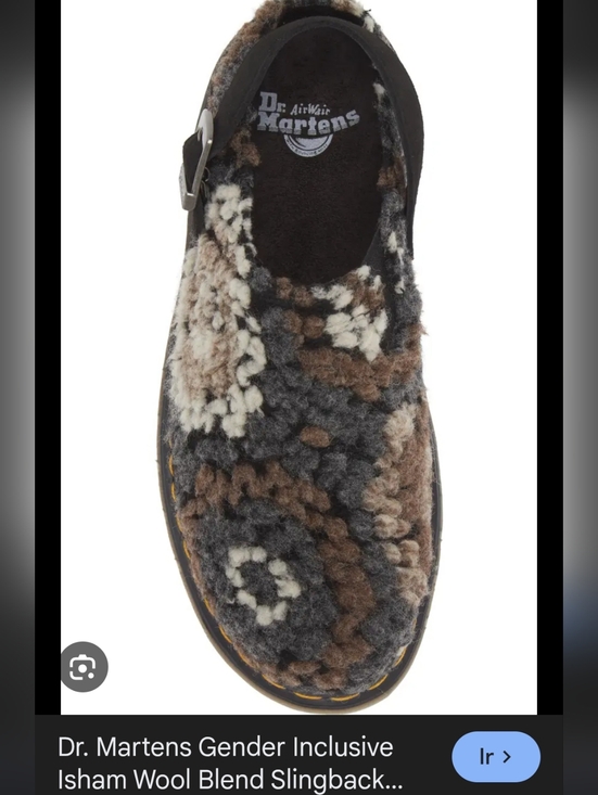 Dr. Martens Other - Dr. Martens Wool-Blend Slingback Clog in Brown, Gray, Cream